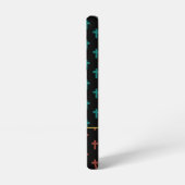 信仰 ブラック レッド ターコイズ クロス ヤハウェの獅子 SAMSUNG GALAXYケース (左側面)