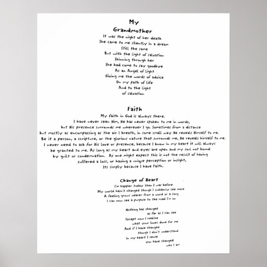 信仰 ポスター (正面)