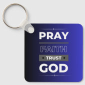 信仰、信祈頼God Keychain キーホルダー (正面)