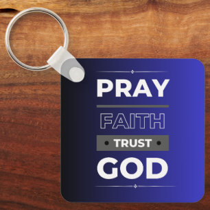 信仰、信祈頼God Keychain キーホルダー