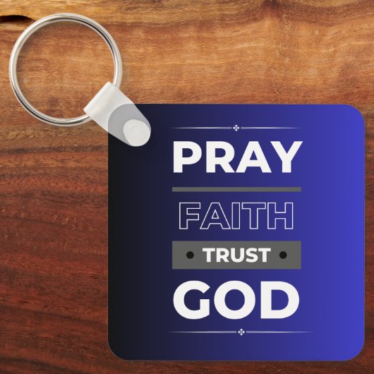 信仰、信祈頼God Keychain キーホルダー (正面)