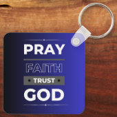 信仰、信祈頼God Keychain キーホルダー (裏面)