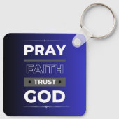 信仰、信祈頼God Keychain キーホルダー (裏面)