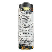 信仰：光、ハート、闇を見る タンブラー (正面)