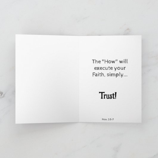 信仰、勇気付けられる、希望やる気を起こさせる、 サンキューカード (内部)