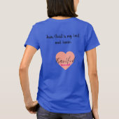 信仰、女性、美しさ Tシャツ (裏面)