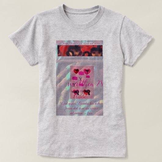 信仰、女性、美しさ Tシャツ (デザイン正面)