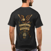 信仰 家庭 自由 イーグルクロスTシャツ | OEH Tシャツ (裏面)