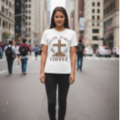 信仰、家族、コーヒー Tシャツ