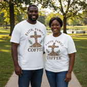 信仰、家族、コーヒー Tシャツ