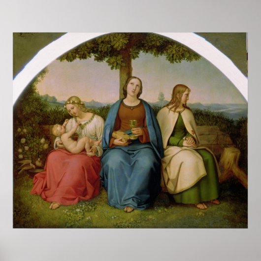 信仰、希望と愛、1819 ポスター (正面)