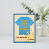 信仰、希望、愛とサンシャイン ポストカード (スタンド正面)