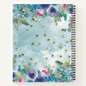 信仰、希望、愛と水の色の花 ノートブック (裏面)