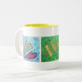 信仰、希望、愛のマグ ツートーンマグカップ (正面左)