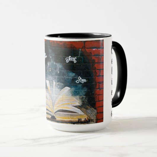 信仰、希望、愛コーヒーマグ マグカップ (正面右)