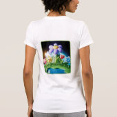 信仰、希望、愛 – アメリカのワイルドフラワー版 Tシャツ (裏面)