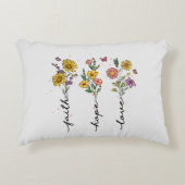 信仰 – 希望 – 愛 | インスパイアフローラデザイン アクセントクッション (正面)