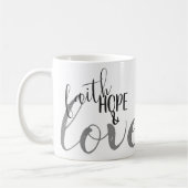 信仰、希望、愛 コーヒーマグカップ (左)