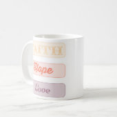 信仰、希望、愛 コーヒーマグカップ (正面左)