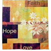 信仰 希望 愛 シャワーカーテン (正面)