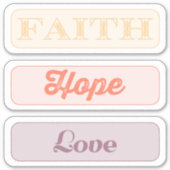信仰、希望、愛 シール (正面)