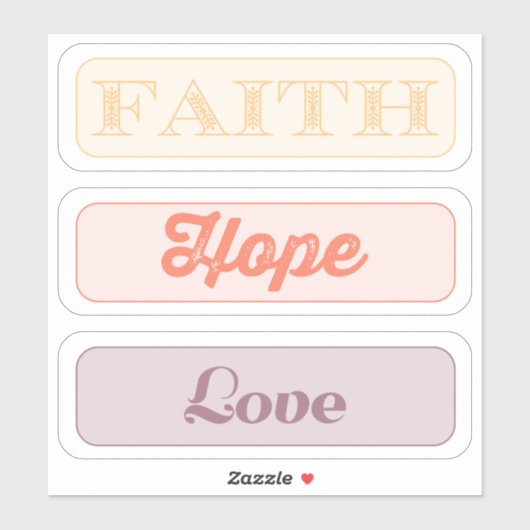 信仰、希望、愛 シール (シート)