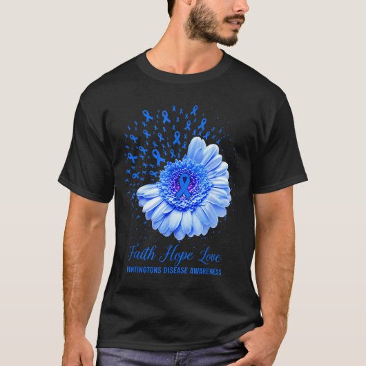 信仰 希望 愛 ハンチントン病 啓発 Tシャツ (正面)