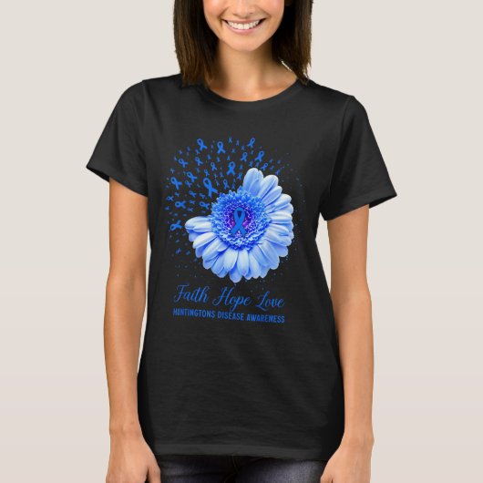 信仰 希望 愛 ハンチントン病 啓発 Tシャツ (正面)
