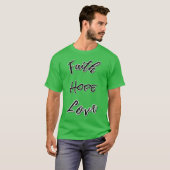 信仰 希望 愛 ファミリー Tシャツ (正面フル)