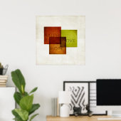 信仰、希望、愛 ポスター (ホームオフィス)