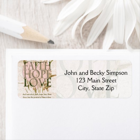 信仰、希望、愛 ラベル (インサイチュ)