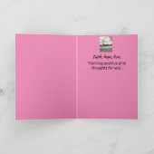 信仰 希望 愛 乳がん 応援カード カード (内部)