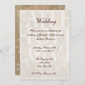 信仰、希望、愛 招待状 (正面/裏面)