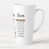 信仰、希望、愛：聖書感動的の聖句 カフェラテマグ (右)