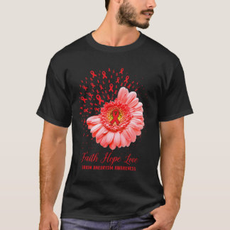 信仰 希望 愛 脳動脈瘤 アウェアネス サバイバー Tシャツ