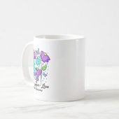 信仰 希望 愛 花 蝶 自殺防止 コーヒーマグカップ (正面左)