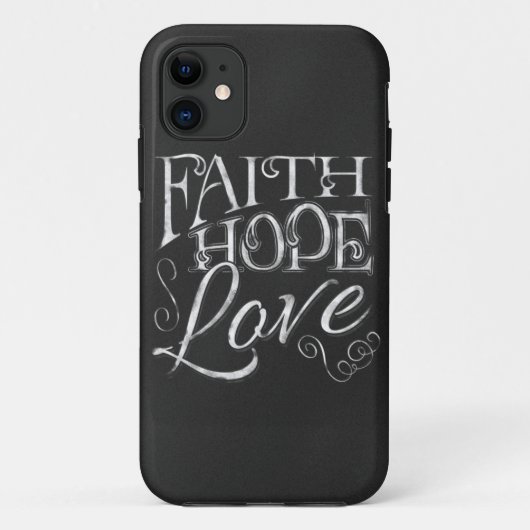 信仰、希望、愛Chalkboard iPhone 5/5Sケース Case-Mate iPhoneケース (裏面)