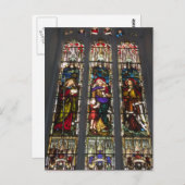 信仰、希望、慈善ステンドグラスの窓 ポストカード (正面/裏面)
