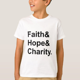 信仰 希望 慈善 キリスト教の殉教聖人 Tシャツ