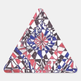 信仰、希望、慈善、愛の製品 三角形シール