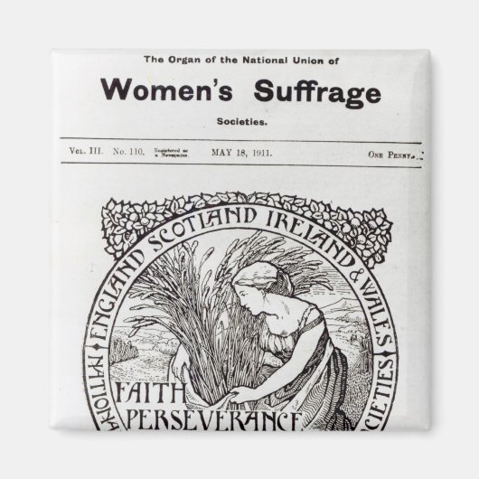 信仰、忍耐、忍耐、1911年 マグネット (正面)