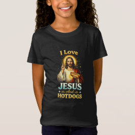 信仰、愛、そしてホットドッグ Tシャツ