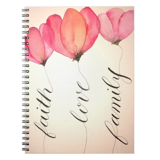 信仰、愛、家族その他に何が必要か。 ノートブック (正面)