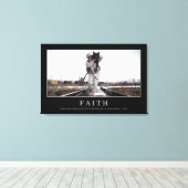 信仰：感動的引用文 キャンバスプリント (インサイチュ (ウッドフロア))