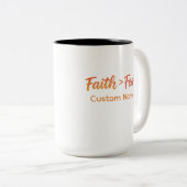 信仰>水の色を恐れる日の出モチベーションカスタムa ツートーンマグカップ (正面右)