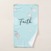 信仰,浴室の飾り紙,青,タオルセット,家 バスタオルセット (ハンドタオル)