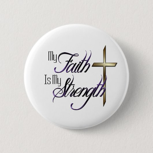 信仰 缶バッジ (正面)