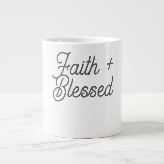 信仰+ 賛美. ジャンボコーヒーマグカップ (正面)