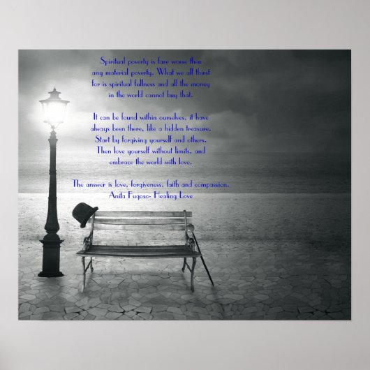 信仰,赦し,愛,愛を癒すことによる慈悲 ポスター (正面)