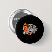 信仰Feel Leopard Orange Ribbon Leukemia Awa 缶バッジ (正面&裏面)